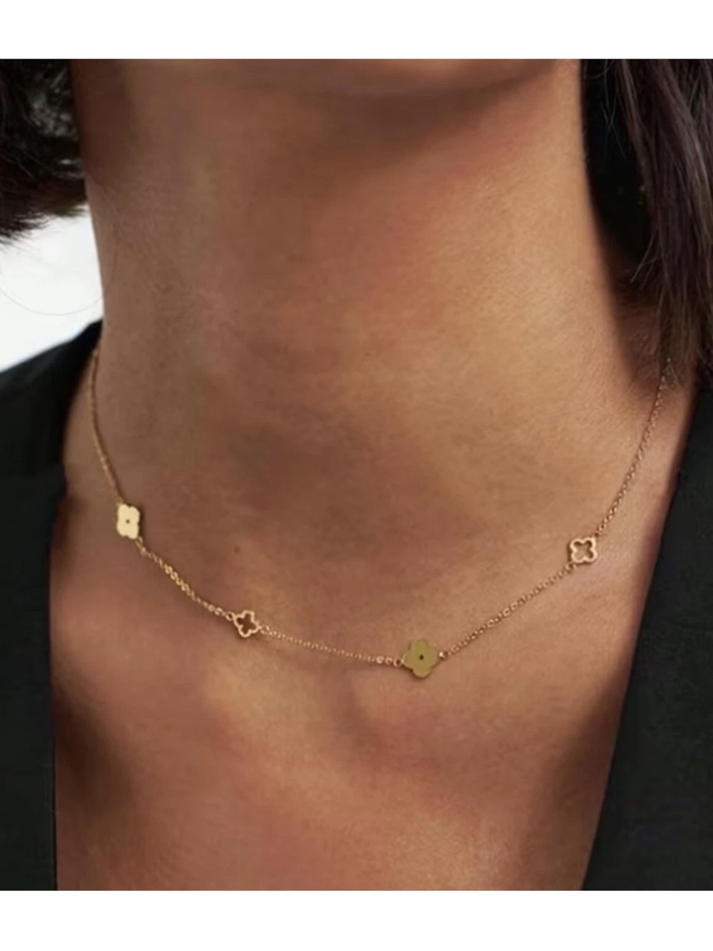 Kohl's Gold Clover Link Necklace - Gold